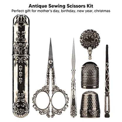 Vintage Embroidery Scissors Set