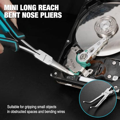 2PCS 7" Long Reach Needle Nose Pliers Set (2 Count)