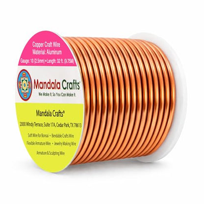 10 Gauge Copper Tone Anodized Aluminum Craft Wire
