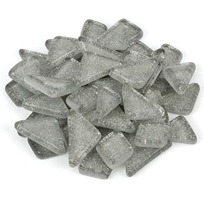 Gray Glitter Mosaic Tile Pieces