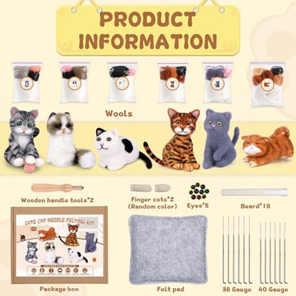 6 Pcs Needle Felting Kit