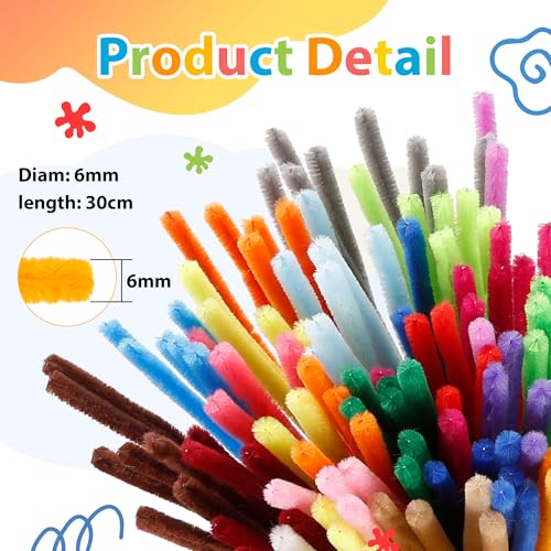 2600 Pieces Pipe Cleaners Bulk