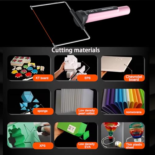 3-in-1 Hot Wire Electric Foam Cutter, Styrofoam Cutter Tool, Pink