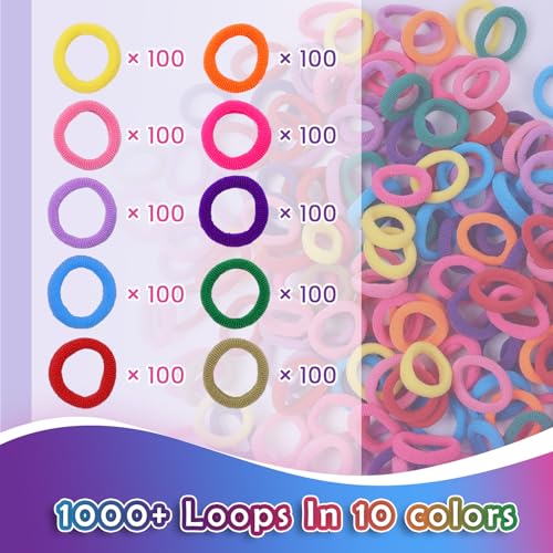 1000 PCS Cat Weaving Loom Refill for Bracelet Making Kit