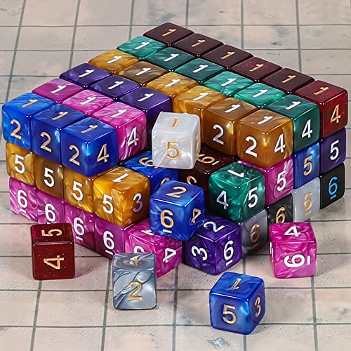 100pcs D6 Dice Set for Dungeon and Dragons (100 Count)