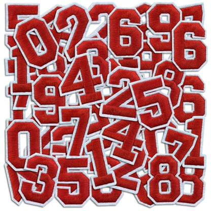 Number Iron On Patches (50 Count)