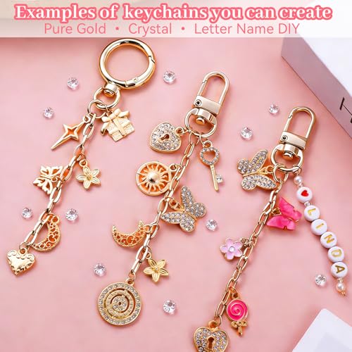 773 Pcs Lip Gloss Keychain Making Kit with Storage Box