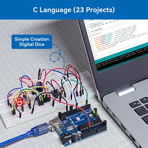 Project Complete Starter kit Compatible with Arduino UNO R3 Arduino IDE (250 Count)