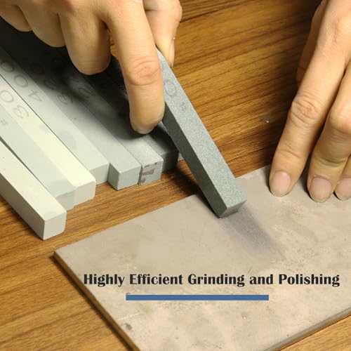 8 pcs Rectangular Shaped Sharpening Stone Sticks Set (8 Count)