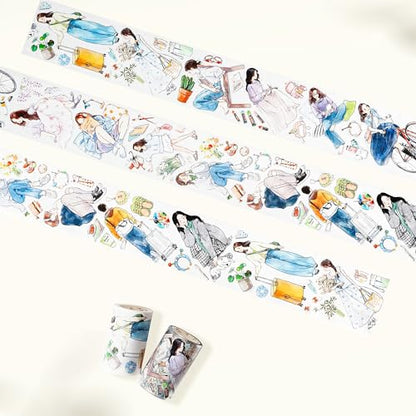 Pre Cut Hello Weekend Wide Washi Tape