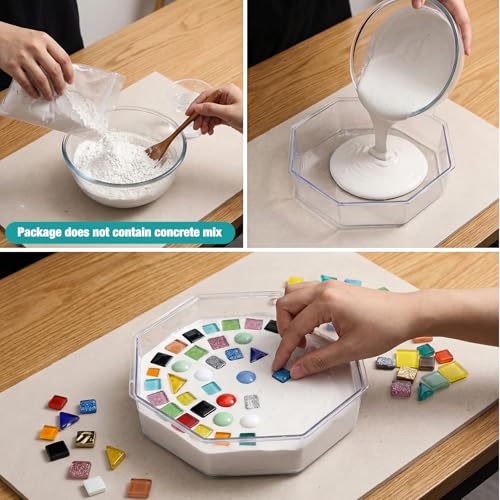 24 Pcs Stepping Stone Kit Includes Concrete Mold (24 Count)