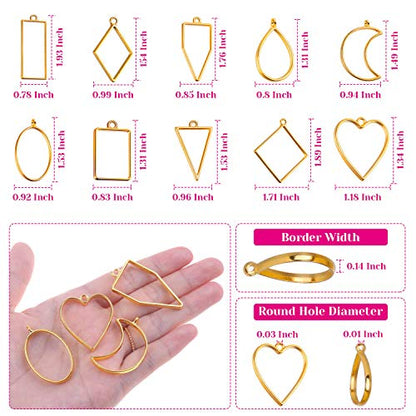 60Pcs Hollow Frame Pendants (60 Count)