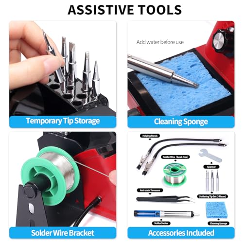 926 III 110W Soldering Iron Station Kit with LED Display