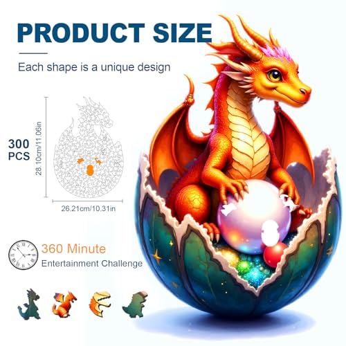 Wooden Puzzle for Adults (300 Count)