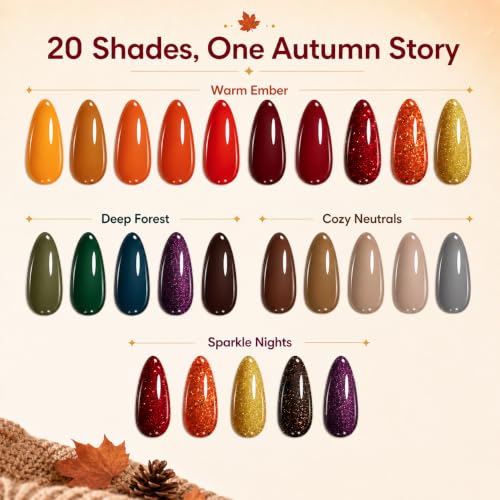 Beetles Fall Gel Nail Polish Set (4.15 Fl Oz)