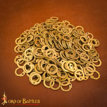 200G 1Kg Chainmail Loose Rings for Armor Crafting Perfect for DIY Chainmail Projects & Armor Repairs (1600 Count)