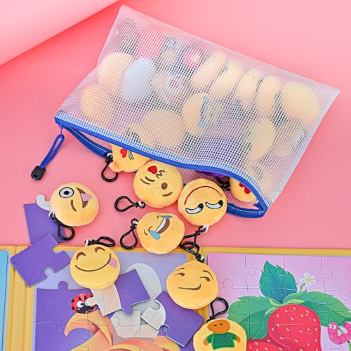 20pcs Mesh Zipper Pouch Bags (20 Count)