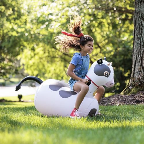 Hop N Go Inflatable Bouncy Cow Riding