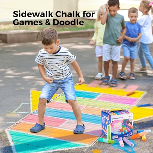 Sidewalk Chalk for Kids (38 Count)