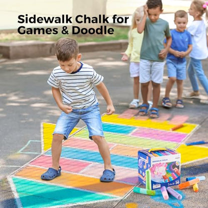 Sidewalk Chalk for Kids (38 Count)