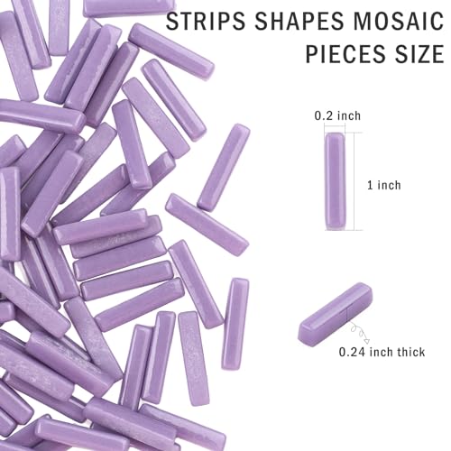 Purple Mosaic Tiles for Crafts Bulk (5.29 Ounce)