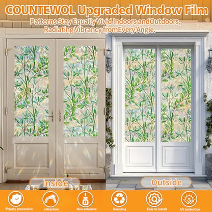 Window Privacy Film Stain Glass Window Film Rainbow Window Film Window clings Non