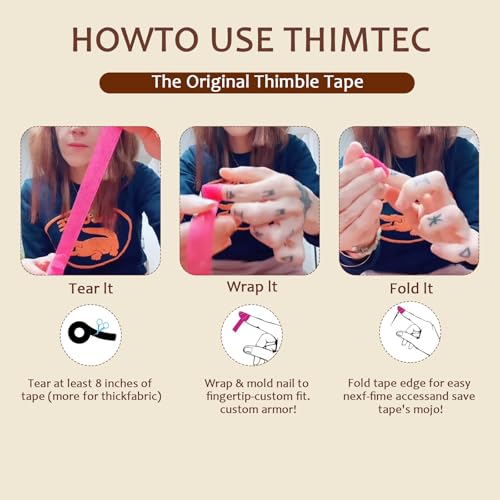 5 PCS Thimble Tape for Hand Sewing