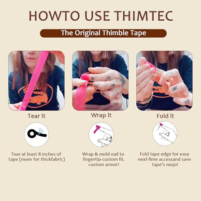 5 PCS Thimble Tape for Hand Sewing