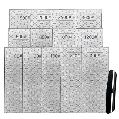 Diamond Sharpening Stone for 13 Pcs Diamond Plate Honing Stone for Kitchen Sharpening Dull Knives Grindstone (13 Count)
