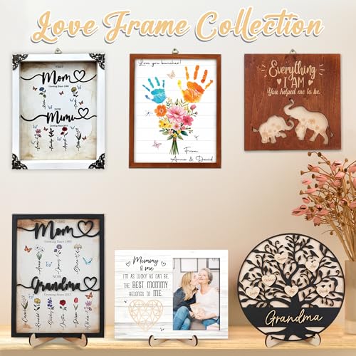 4x6 Covered Mommy and Me Picture Frame Portrait with Keychain