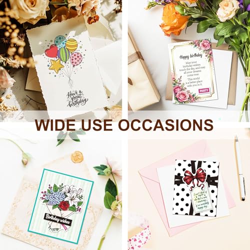 6 Pcs Clear Stamps for Birthday Card Making Supplies 20 Ink Pad