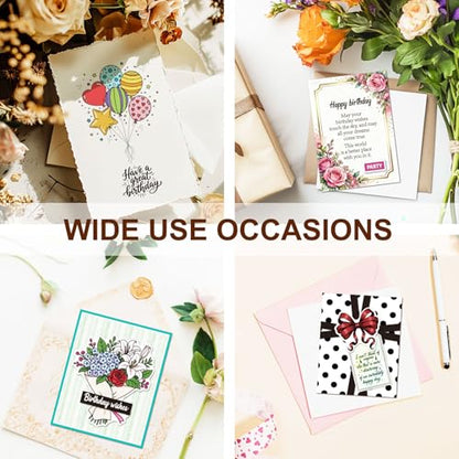6 Pcs Clear Stamps for Birthday Card Making Supplies 20 Ink Pad