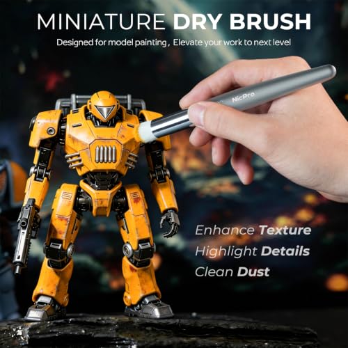 30 PCS Miniature Paint Brushes & Dry Brush (30 Count)
