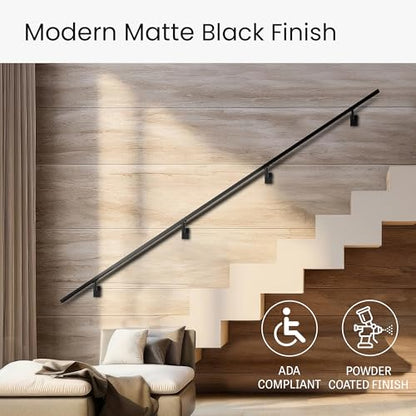 Modern Aluminum Handrail Complete DIY Kit