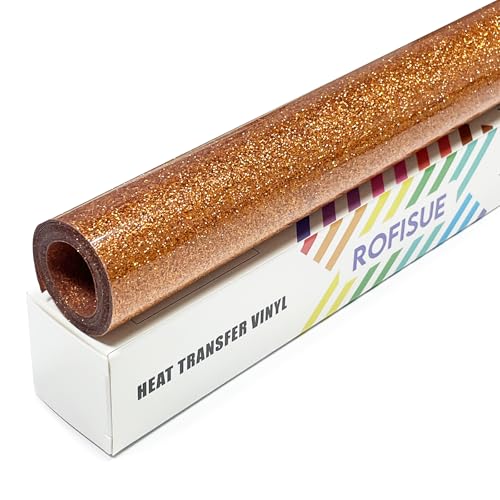 Bronze Glitter Heat Transfer Vinyl 12" x6FT