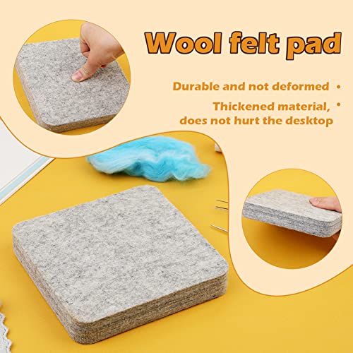 99 Pcs Needle Felting Kit with 3 Sizes Felting Needles and Pad (99 Count)