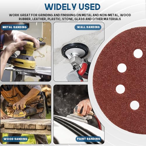 5 Inch 8 Hole Sanding Discs