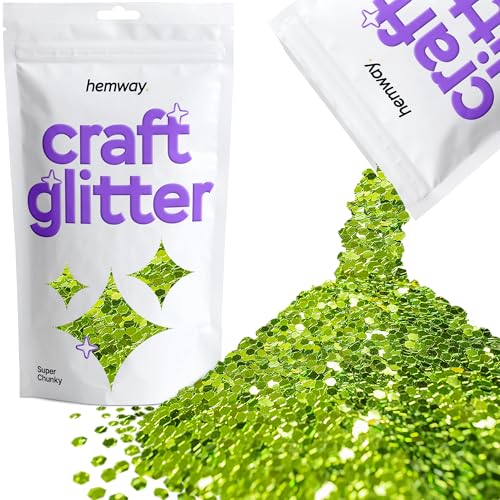 Craft Glitter Lime Green 100g Super Chunky Glitter (3.5 Ounce)