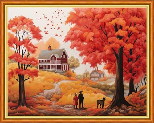 Beginners Cross Stitch Kits Stamped Full Range of Embroidery Kits for Adults DIY Cross Stitches kit Embroidery Patterns for Needlepoint kit
