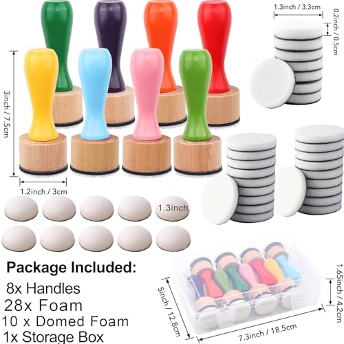 47 Packs Ink Blending Foam Pads Set (47 Count)