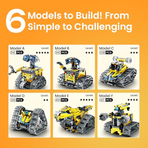 Robot Building Kit with APP & Remote Control Gifts for Boys 8