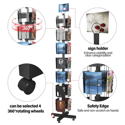 28 Pockets Countertop Rotating Greeting Card Rack