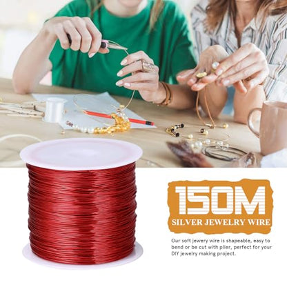 492FT 32 Gauge Jewelry Wire for Jewelry Making Copper Metal Wire for Crafts