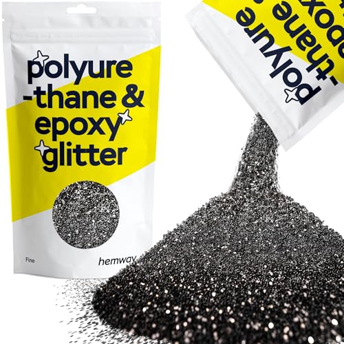 Resin Glitter Black 100g Fine Polyurethane & Epoxy Glitter (3.5274 Ounce)