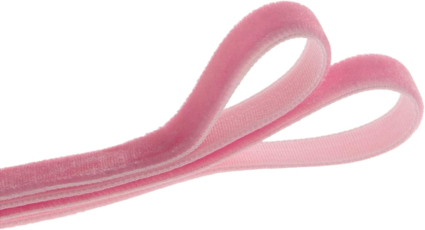 Vintage Peach Pink Velvet Ribbon Christmas Ribbon for Gift Wrapping Crafts Christmas Tree Ornaments Garland Decorations, 5/8 Inch X 25Yd - Crafty Corner