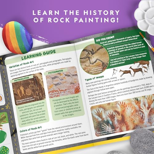 National Geographic Rock Painting Arts and Crafts Activity Kit for Kids