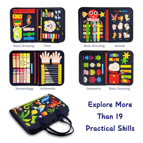 Montessori Busy Board for Boys 3 4 5 Year