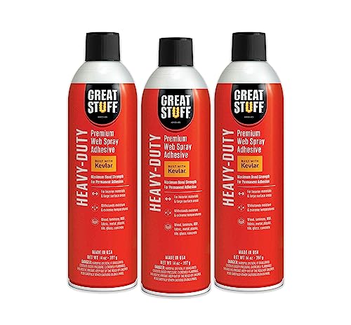 Heavy Duty Web Adhesive 14 oz Aerosol 3 Pack (42 Ounce)