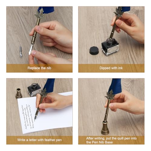 Quill Pen and Ink Set (8 Count)
