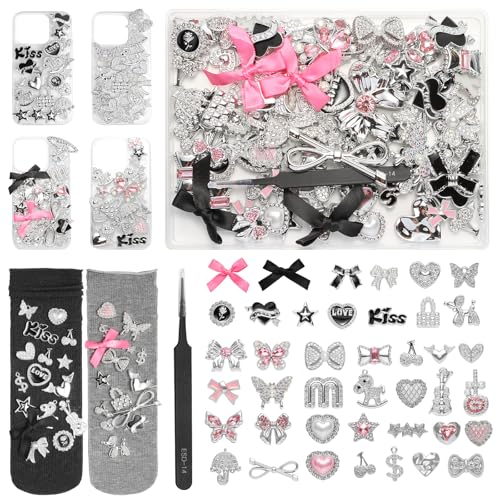 100 Pcs Big Junk Case Charms Kit for Phone Cases & Socks & Shoes